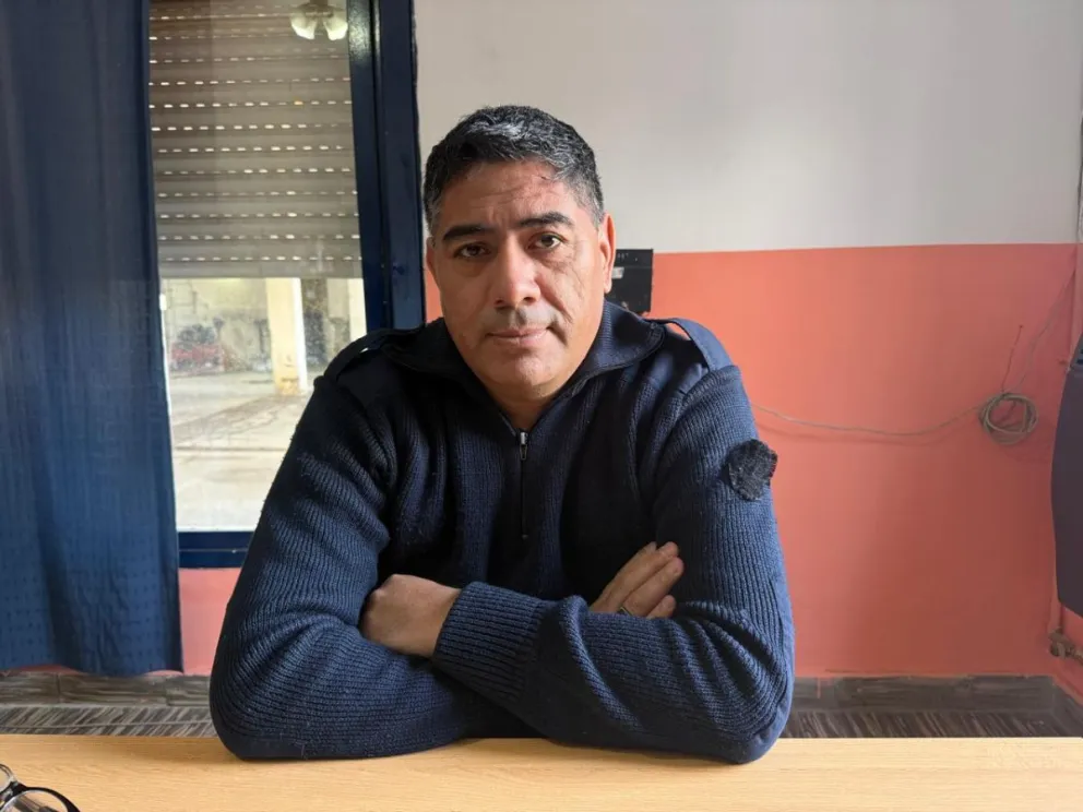Gustavo Chazarreta, jefe del cuartel de San Javier, y sus expectativas para evitar incendios forestales. Foto NoticiasNet. 