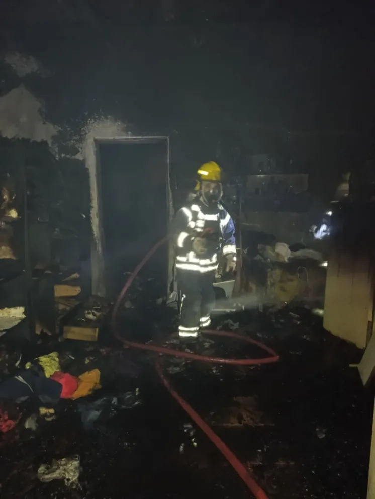 Cuando los bomberos llegaron al lugar, se encontraron con destrucción total. Foto: gentileza