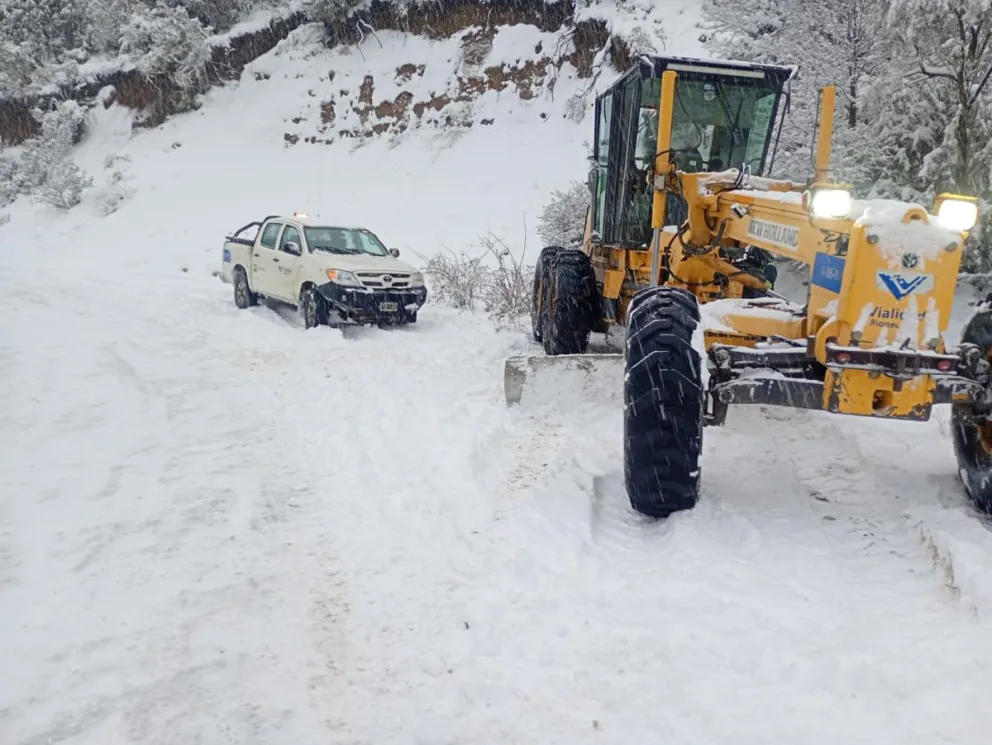 Las rutas de Río Negro que requieren 4x4 y extrema precaución por la nieve - fotos gentileza.