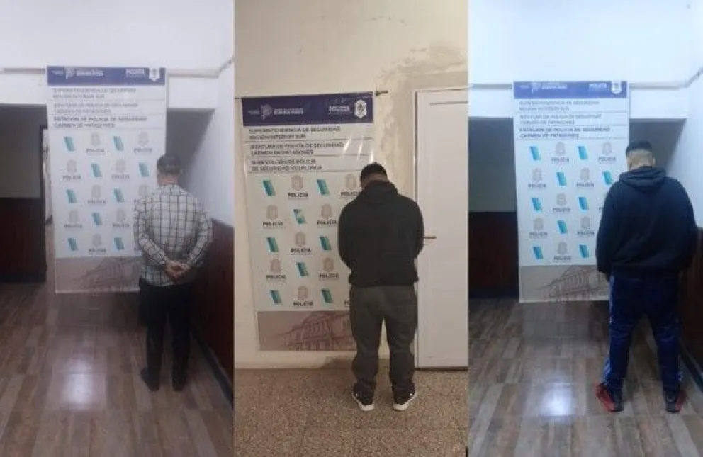 Los detenidos cayeron por drogas, intento de hurto y violar una perimetral -foto gentileza. 