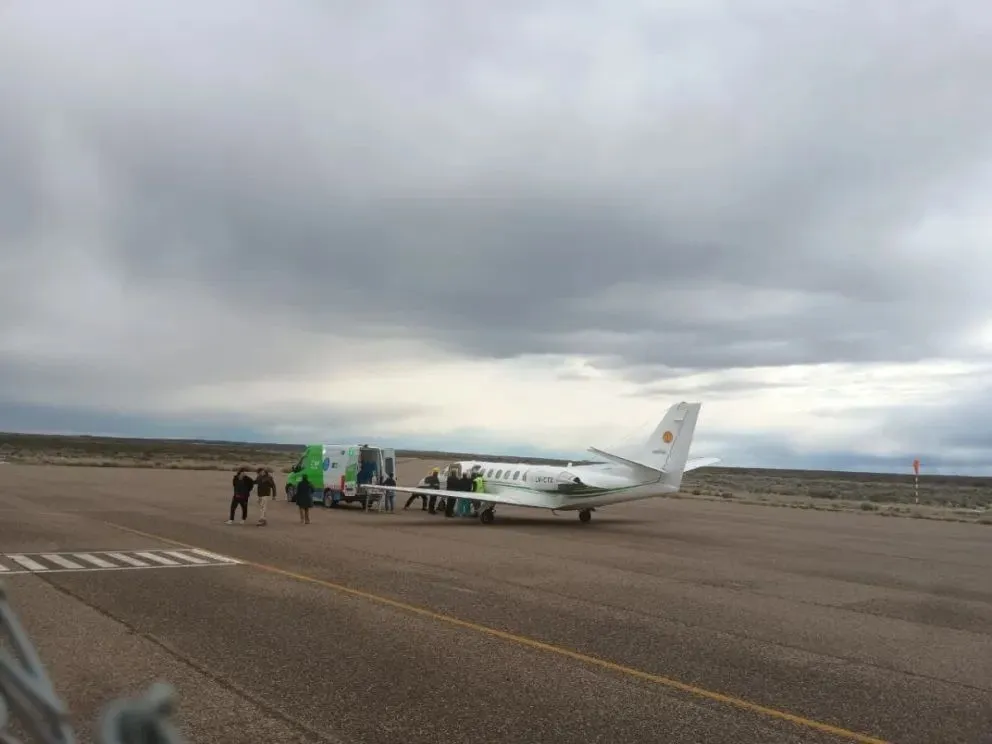 El aeroclub realiza, en promedio, entre 2 y 3 vuelos sanitarios por semana. Foto: ANR.
