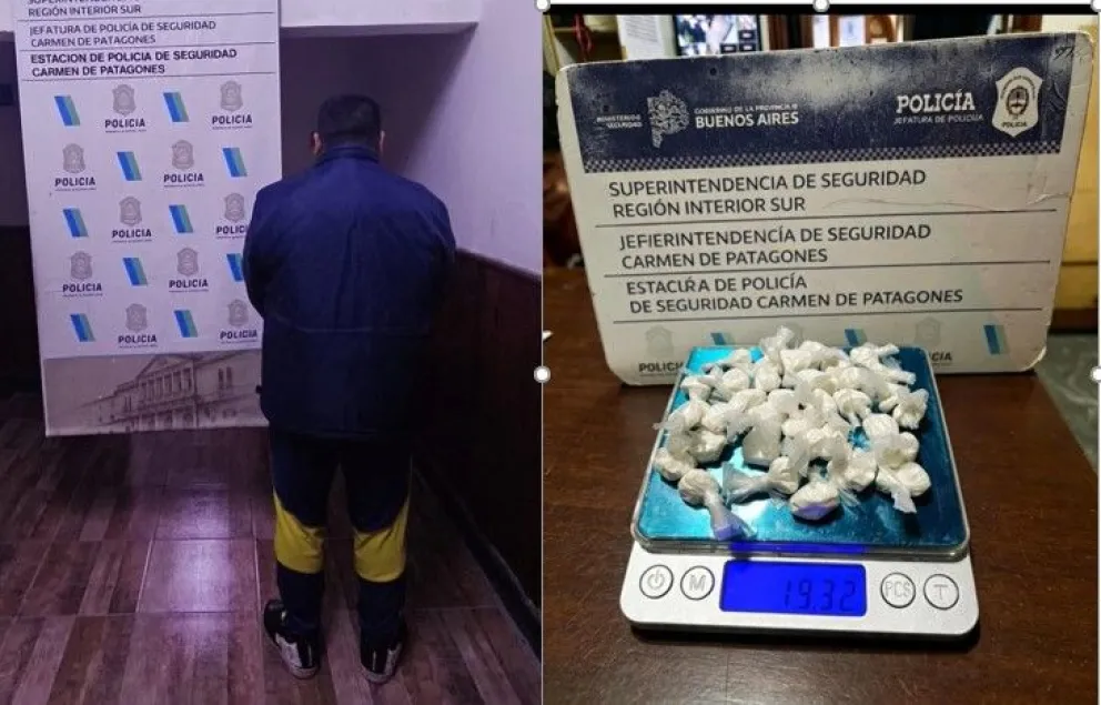 El detenido fue trasladado a la Estación de Policía Comunal de Carmen de Patagones -foto gentileza. 