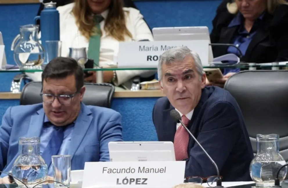 El presidente del bloque JSRN, Facundo López. Foto: Legislatura de Río Negro.