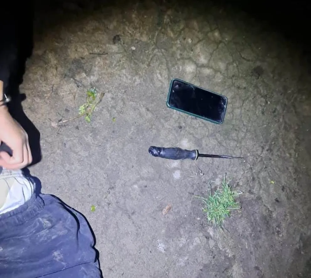 El dueño del rodado vio todo, llamó al 911 y un patrullero llegó de inmediato. Foto: gentileza 