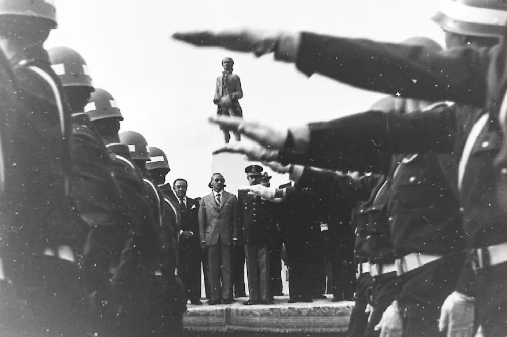 La película recupera fotografías, archivos y testimonios vinculados con la visita de Videla a Viedma. Foto: Gentileza.