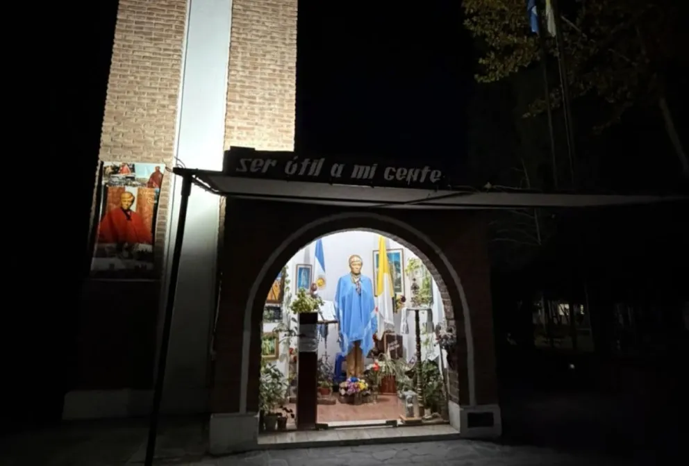 El santuario en Chimpay a la vera de la Ruta 22. Foto gentileza.