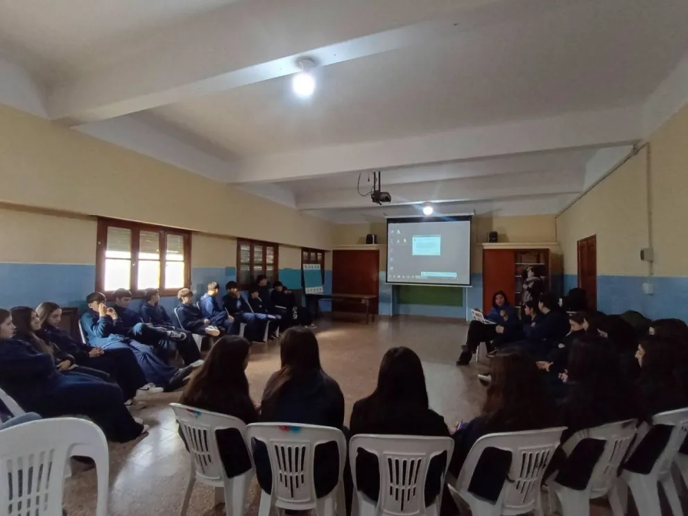 La actividad se desarrollo en Colegio María Auxiliadora de Patagones. Foto: Gentileza.