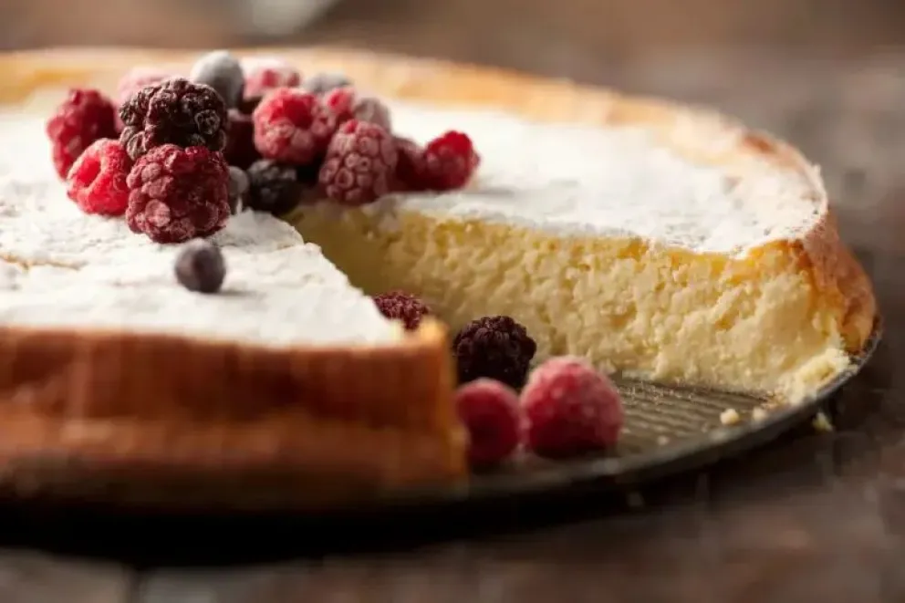 Una torta húmeda y sin TACC.