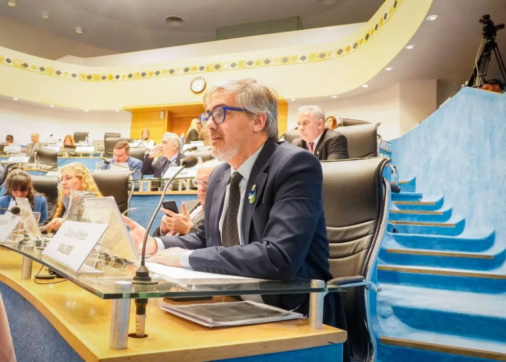 El legislador Carlos Valeri (JSRN), fue el miembro informante de este proyecto que se transformó en ley. Foto: Vanesa Schwemmler