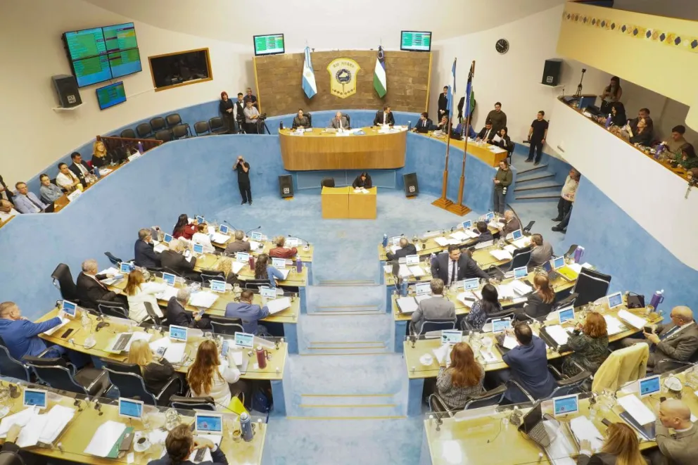 El legislador Carlos Valeri (JSRN), fue el miembro informante de este proyecto que se transformó en ley. Foto: Vanesa Schwemmler