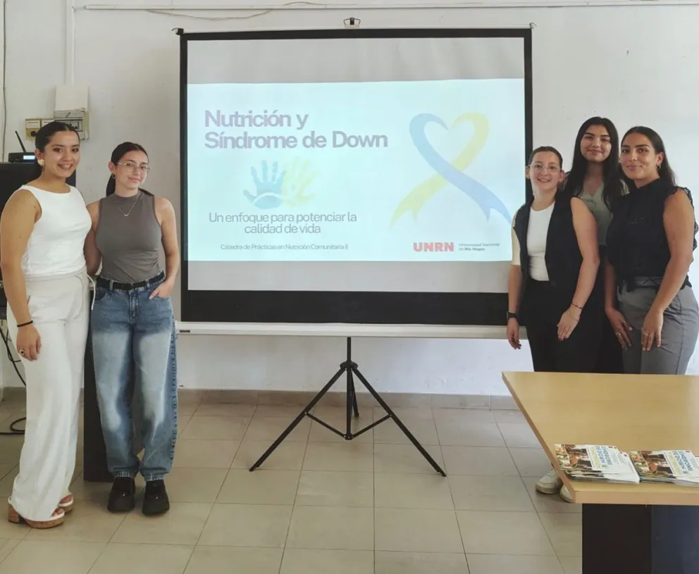 Nutrición y síndrome de Down fue una propuesta que se trabajó durante todo el año en una cátedra de la UNRN. 