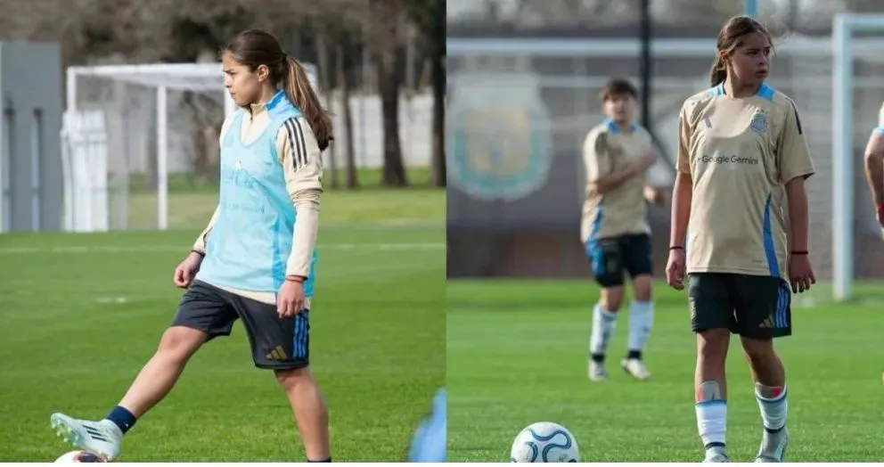 Narela Jensen, de Roca a representar a la Selección Argentina. 