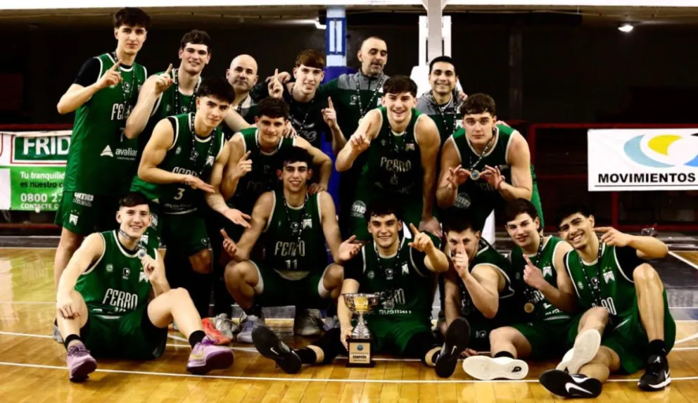 Ferro nuevo campeón de la Liga Federal Formativa U21. Foto: gentileza prensa Ferro. 