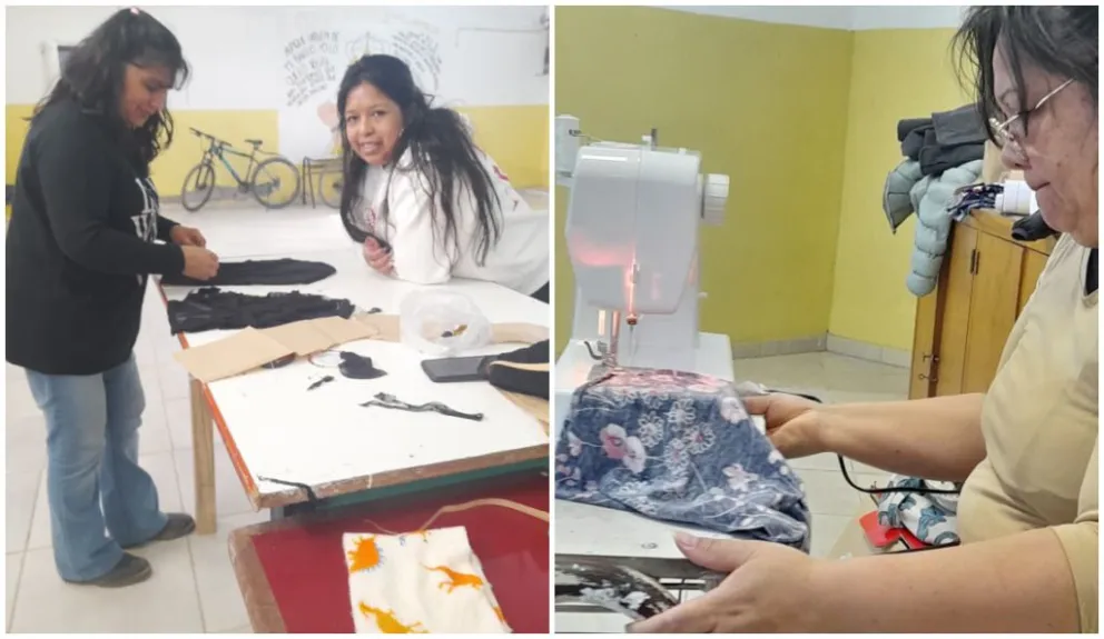 En el curso necesitan máquinas de coser, telas e hilo elástico. Foto: gentileza 