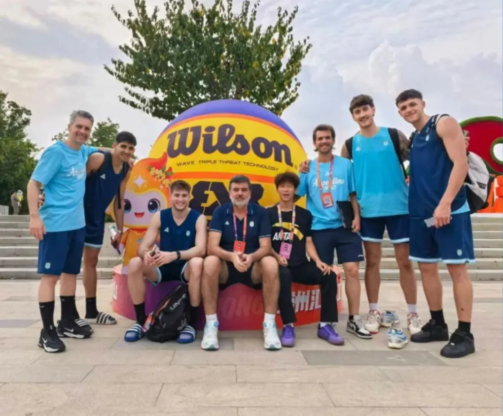 La selección U23 ya está en China para su debut. Foto: CAB.