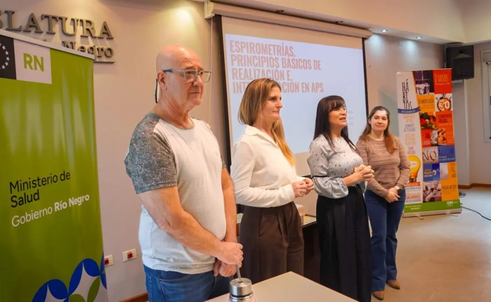 Salud capacitó a equipos de la Zona Atlántica en espirometrías - fotos Vanesa Schwemmler.
