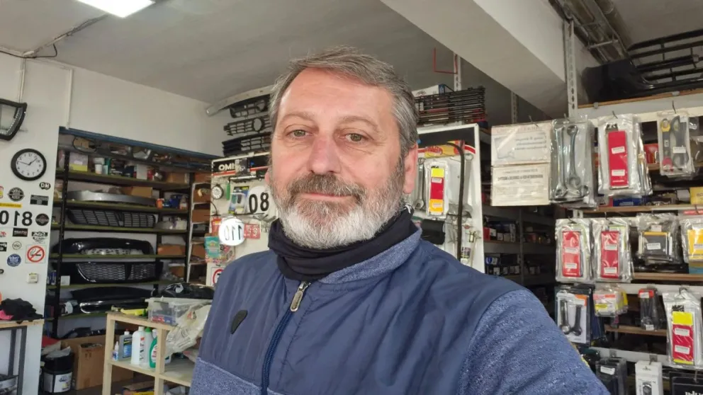 Sergio Bolletta, un apasionado por la bicicleta y por los paisajes de Viedma y de Patagones. 