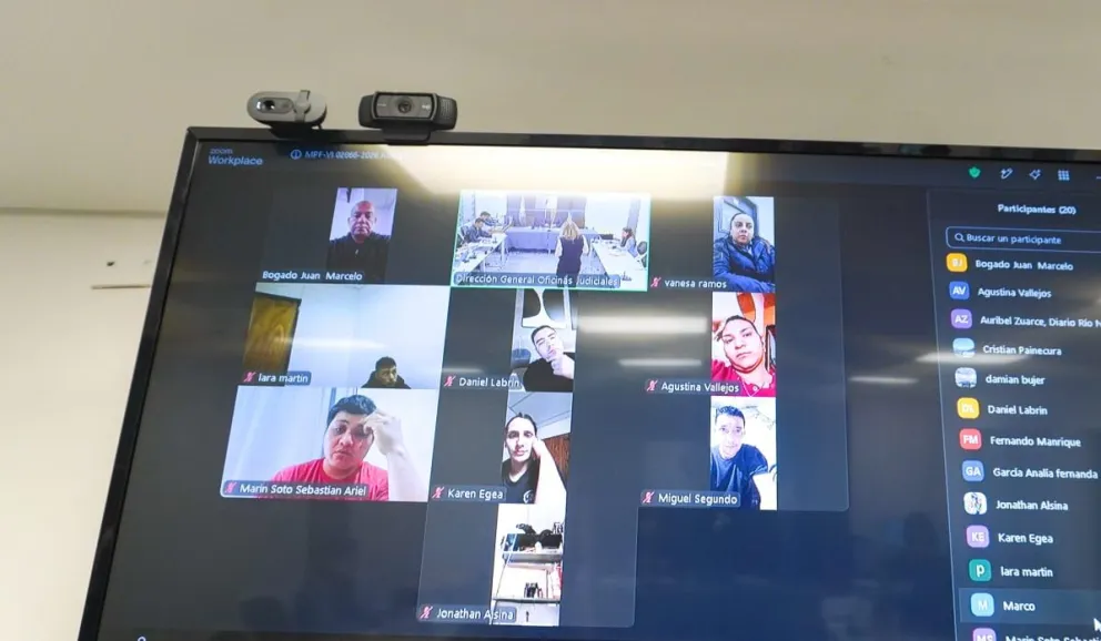 Muchos de los supuestos involucrados, están siguiendo por zoom el caso. Foto NoticiasNet (archivo). 