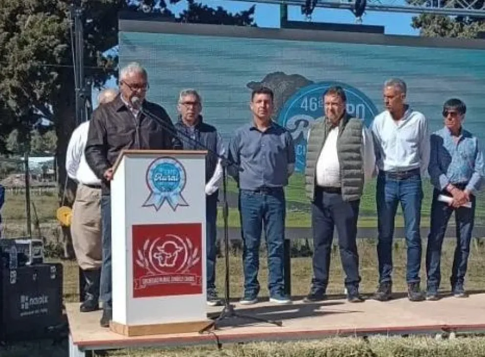 Brindó el discurso de apertura de la 46.ª Exposición Rural de Choele Choel y repasó los principales ejes de trabajo de la institución. Foto: gentileza.
