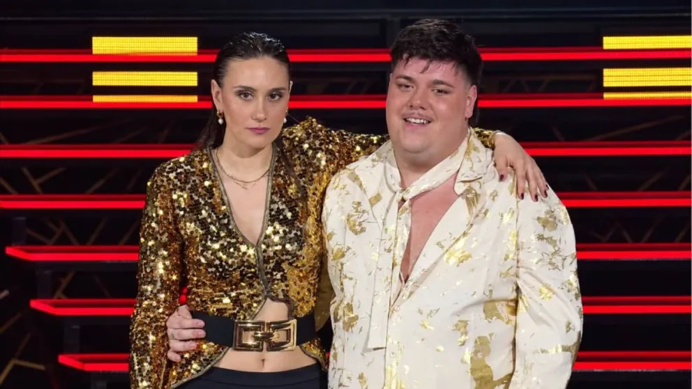 Macarena Coudsi se presentó con Tomás Cochello y avanzaron de ronda en Es mi sueño. Foto: El Trece 