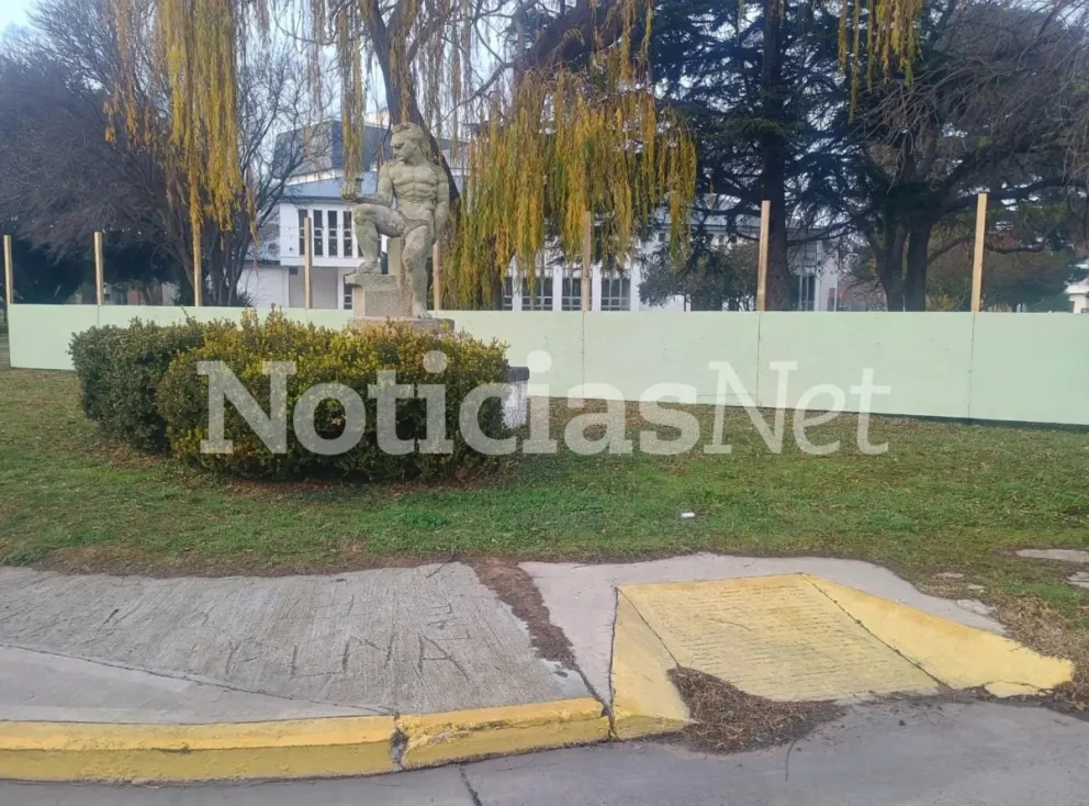 La detención fue en inmediaciones del Centro Cultural de Viedma, donde se está trabajando en la refuncionalización.