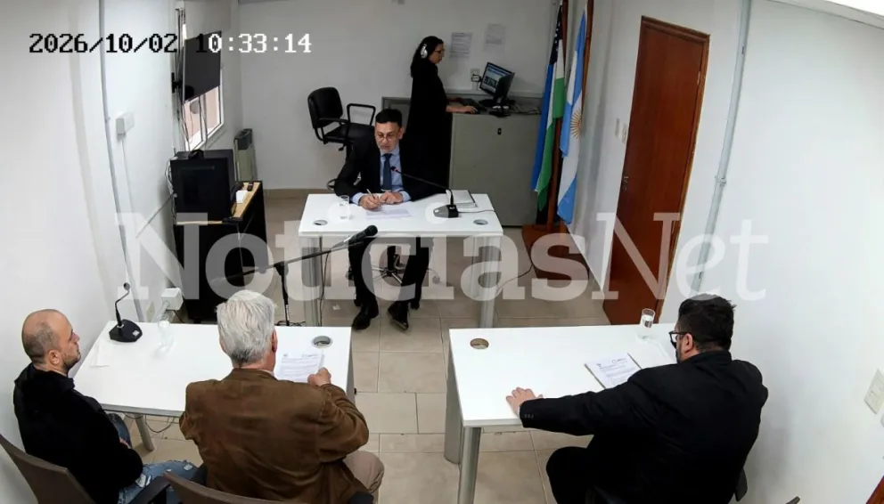 Audiencia de formulación de cargos donde el motociclista escuchó su imputación y también dio su versión de los hechos. Foto captura de pantalla. 