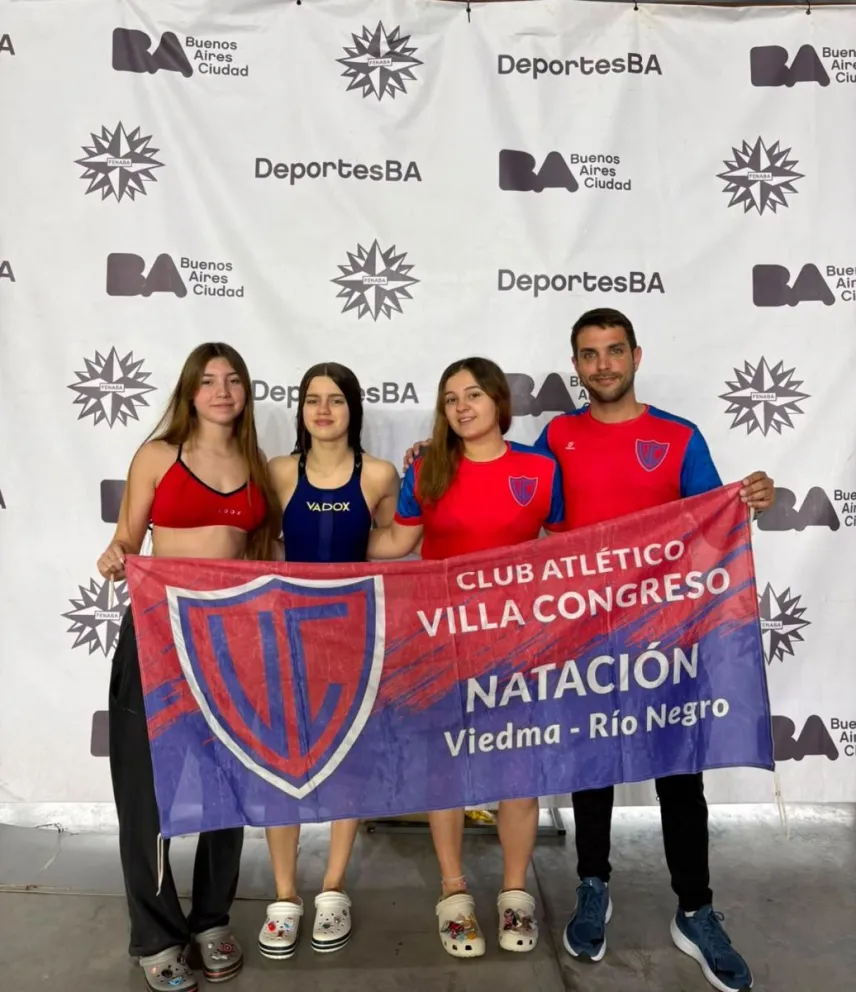 Luisina Silva, Lucía Molinari y Elena Sánchez en el más alto nivel. Foto prensa VC.