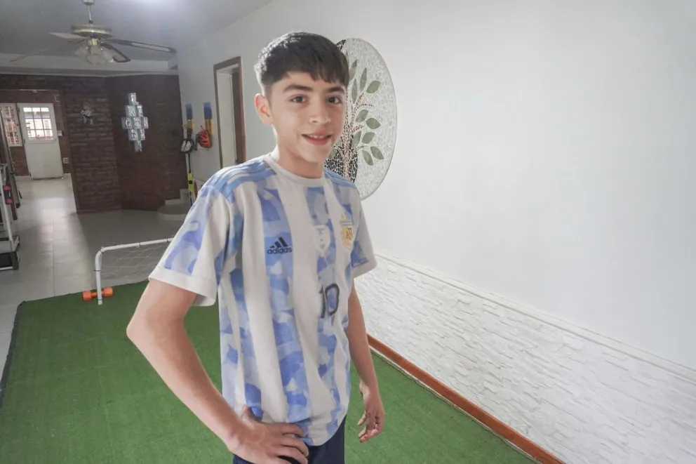 Tomás se prepara para una prueba en Barcelona.  Fotos: Vanesa Schwemmler.