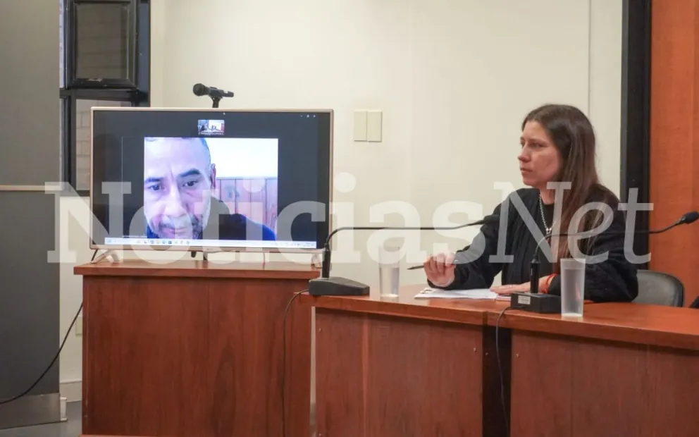 Rolando recibió una pena de siete meses, que se unificó con otra por la misma cantidad que ya viene cumpliendo, por lo que estará en la cárcel un año y dos meses. Fotos NoticiasNet. 