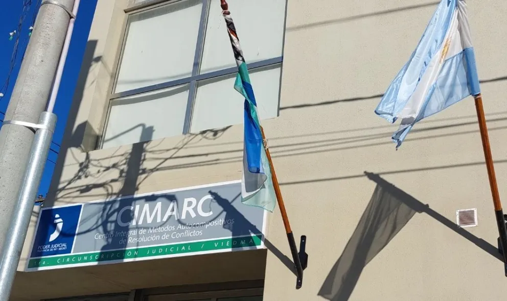 Las oficinas del Cimarc que funcionan en Periodistas Argentinos y Moreno de Viedma. Foto gentileza.