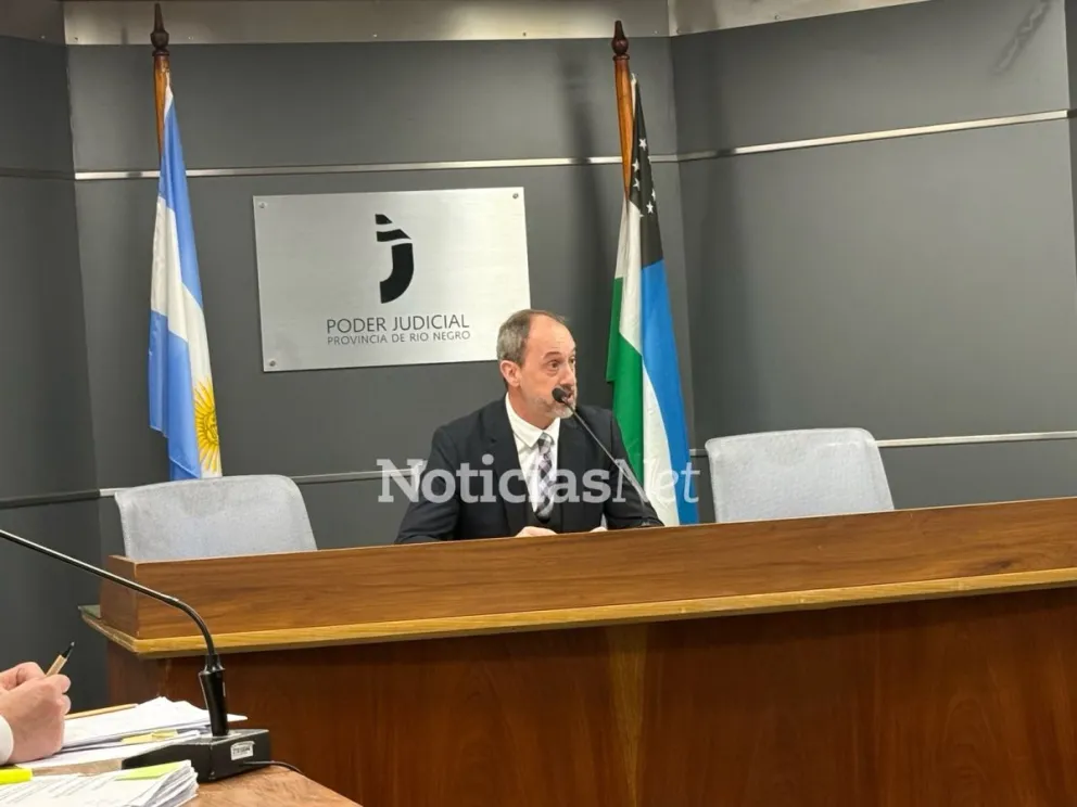 El juez de Garantías, Juan Martín Brussino Kain en la audiencia de hoy de suspensión de juicio a prueba. Fotos: NoticiasNet. 
