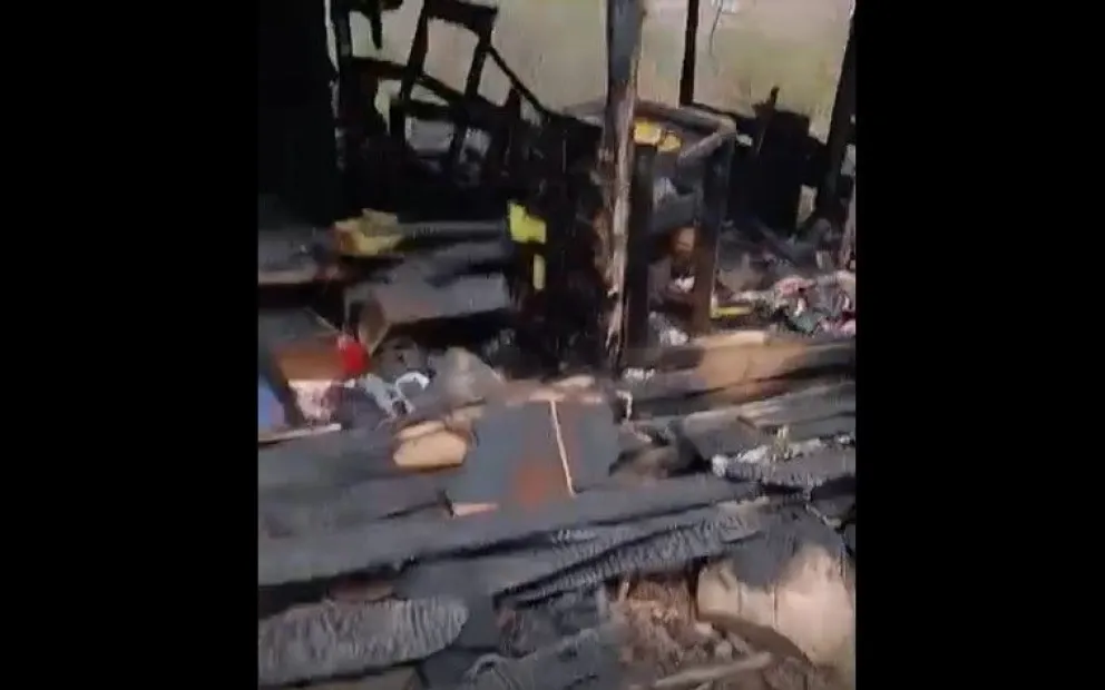 El siniestro provocó un momento de desesperación. Foto gentileza. 