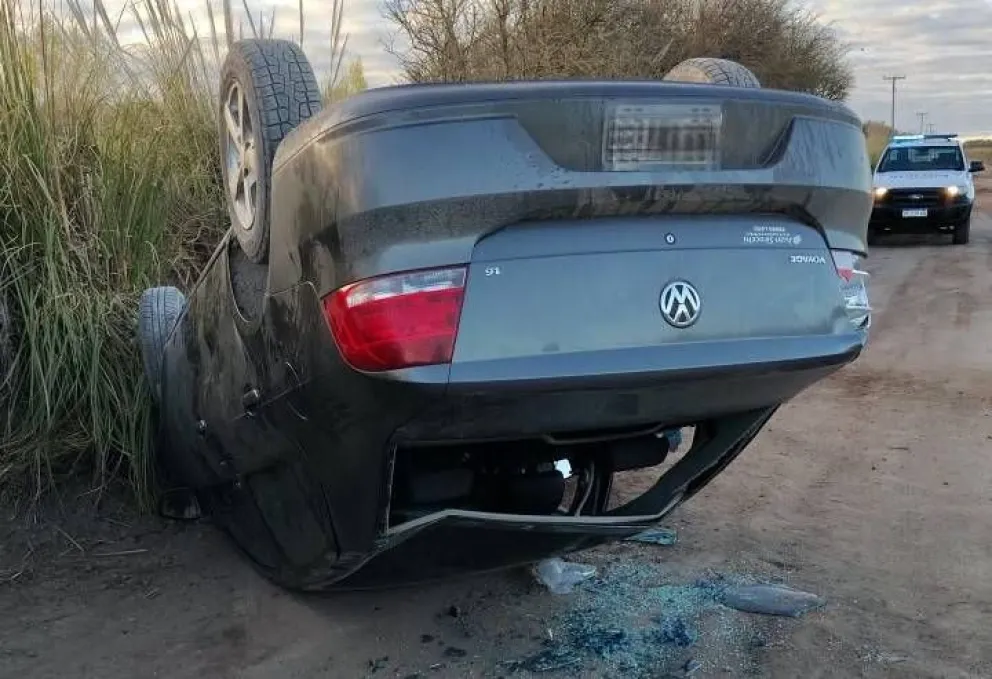 El hecho se registro en la mañana de este domingo en la zona de Pedro Luro. Fotos gentileza. 