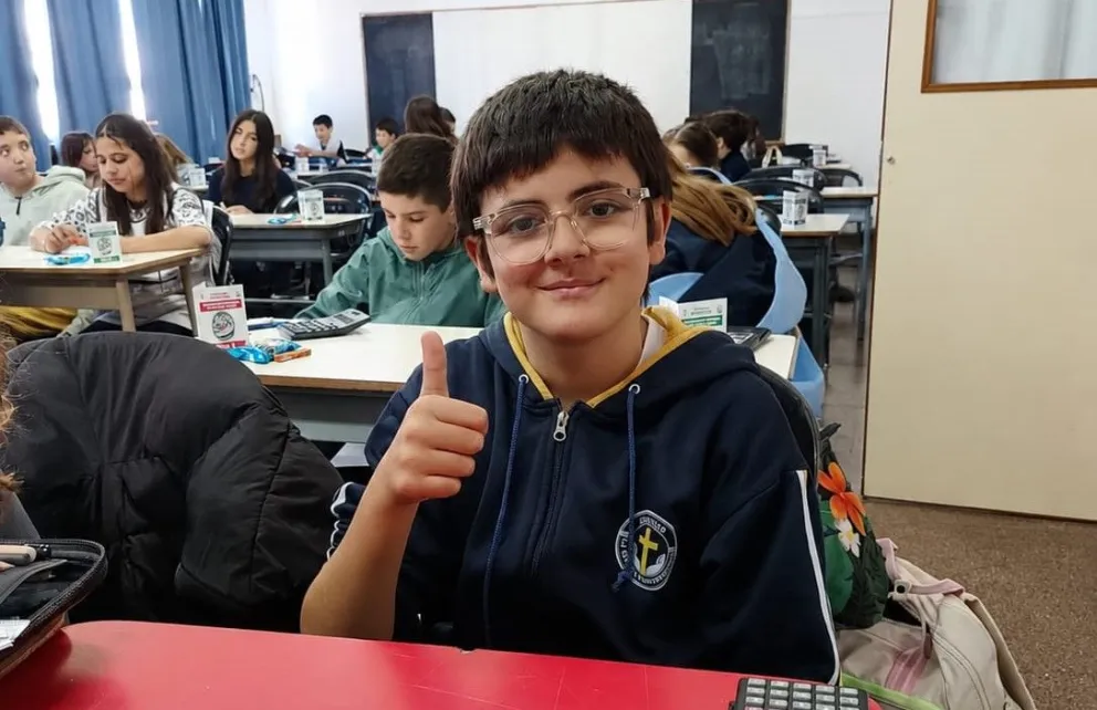Luego de superar diferentes instancias el alumno clasificó para el certamen a nivel nacional. Foto gentileza. 