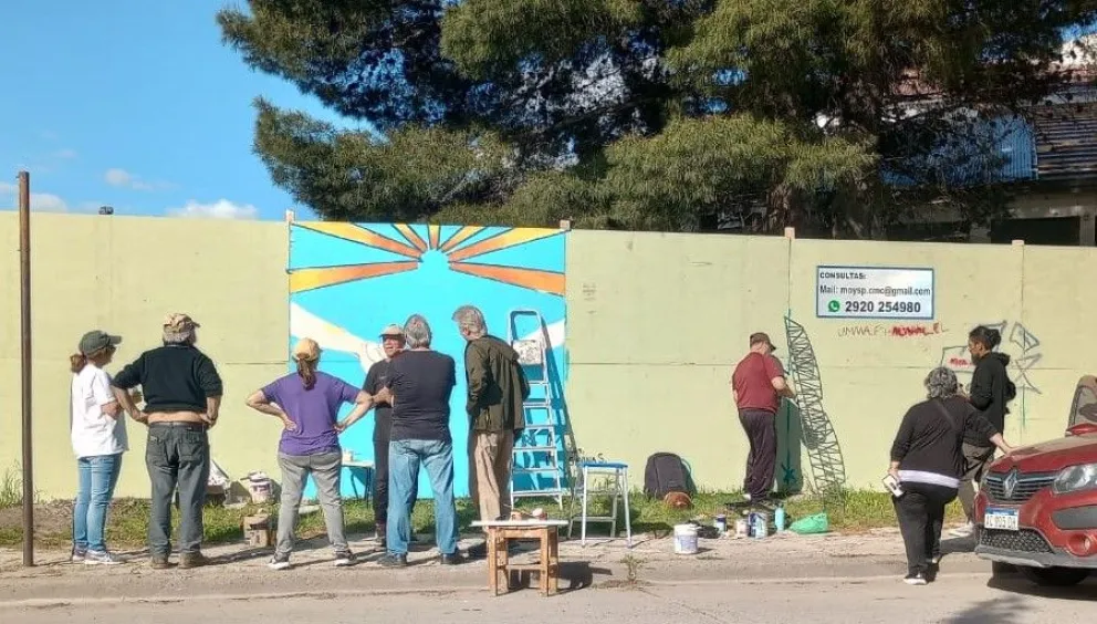 Así avanza la obra del Colectivo de Artesanos en el Centro Cultural. Fotos gentileza. 