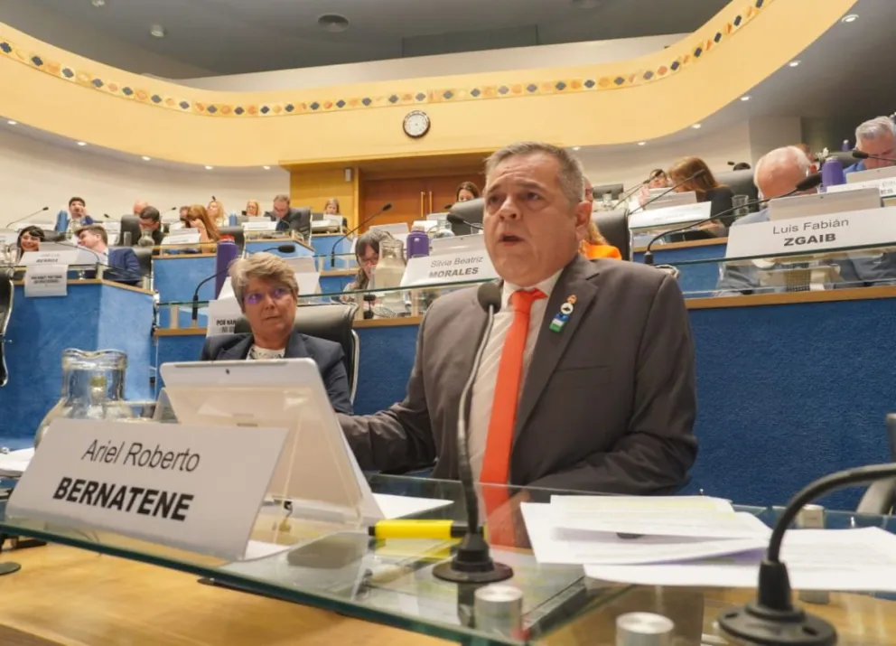 El legislador Ariel Bernatente es uno de los que estuvo detrás del proyecto. Foto: Vanesa Schwemmler 