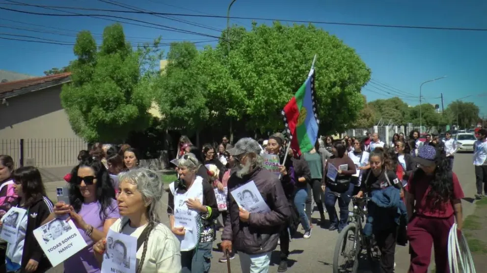 Fue en el marco de la jornada nacional de duelo y paro docente convocada por Ctera tras el hallazgo del cuerpo de Nancy Estela Godoy, en Corrientes. Foto: Gentileza.